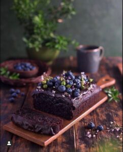 Brownie con arándanos (Pinterest)